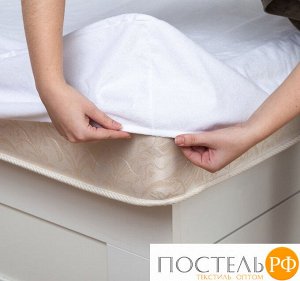 Наматрасник водонепроницаемый Экономь и Я, на резинке 80*200 +20см.мулетон,100% п/э 4859917