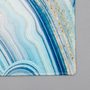 Коврик Доляна «Камень», 40x60 см, цвет голубой