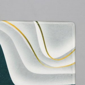 Коврик Доляна «Камень», 40x60 см, цвет зелёный
