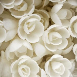 Вафельные розы малые, белые, 160 шт.