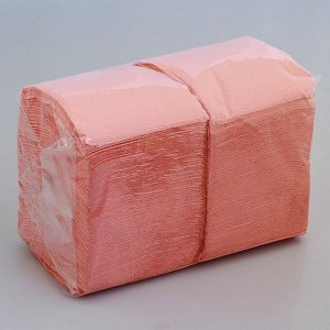 Салфетки бумажные розовые Big Pack, 24*24 см, 400 шт.