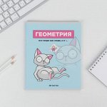 Предметная тетрадь, 48 листов ПЕРСОНАЖИ со справочными материалами «Геометрия»
