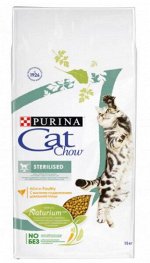 Cat Chow Sterilised сухой корм для стерилизованных кошек 15кг АКЦИЯ!