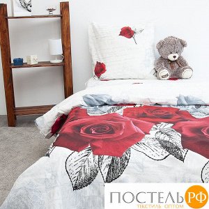 Постельное белье из бязи 11302/1 Письмо Татьяне 1.5 сп с 1-й нав. 70/70