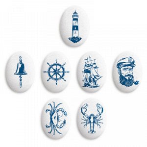 Сахарные медальоны "Море"