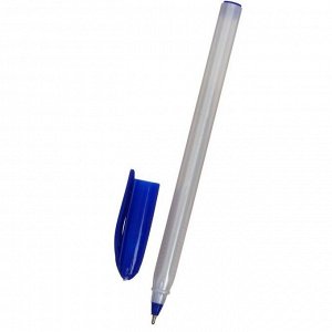 Ручка шариковая, 1.0 мм, стержень синий, серый корпус