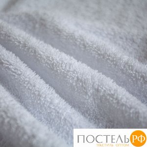 Полотенце однотон без бордюра Eleganta (Venera) 360 г/м2, 70х130 см (1001 белый)