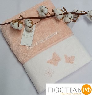 Полотенце "MONIQUE БАБОЧКИ" 85*150 персик (Maison D`or)