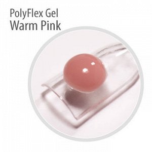 ПолиФлекс (акрилатик) гель камуфлирующий теплый розовый PolyFlex Gel Warm Pink PNB, 5 мл.