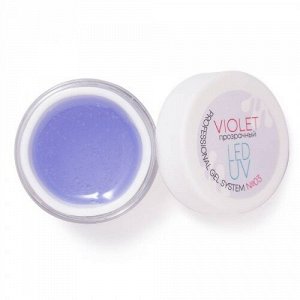 Гель для наращивания ногтей Gel Clear Violet Molekula, 30 гр.