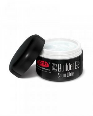 Гель для ногтей Builder Gel Snow White PNB белоснежный белый, 15 мл.