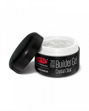 Гель для ногтей One Phase Builder Gel Crystal Clear PNB прозрачный, 15 мл.