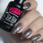 Гель-лак PNB Star Way, Black Silver 183, 8 мл