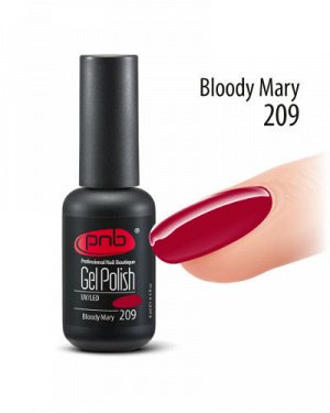 Гель-лак PNB Bloody Mary 209, 8 мл.