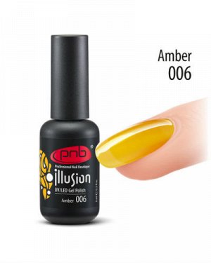Витражный гель-лак PNB Amber 006, 8 мл