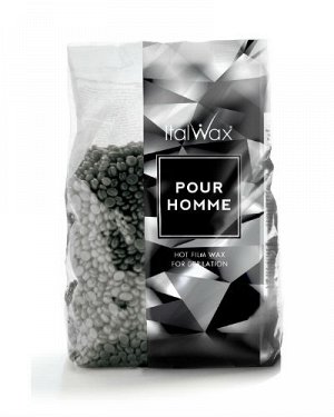 Воск горячий пленочный черный (мужской) Italwax "Pour Homme", гранулы 1 кг.