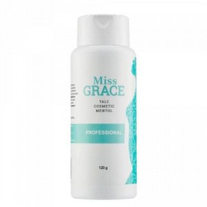 Тальк косметический для депиляции с ментолом Miss Grace, 120 гр.