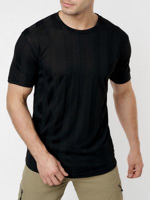 Однотонная футболка черного цвета 221411Ch
