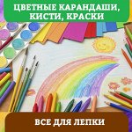 Товары для лепки, рисования, творчества. От кистей до мела