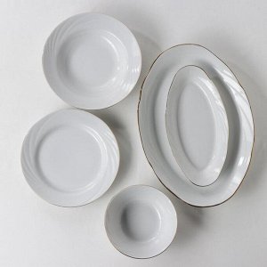 Сервиз столовый «Голубка. Классик», 36 предметов, 2 вида тарелок, деколь и отводка люстром