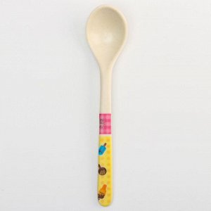 Ложка детская «Мороженка», для кормления из бамбука