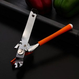 Нож консервный Доляна «оригинал», 16 см, цвет оранжевый