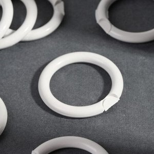 Кольцо для карниза, d = 38/52 мм, цвет белый