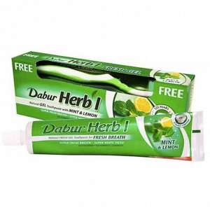 Зубная паста "Dabur Herb" с Мятой и лимоном 150 гр