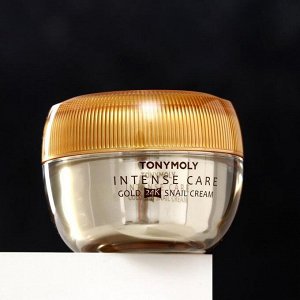 Крем для лица TONYMOLY Intense Care Gold 24k Snail Cream с муцином улитки и коллоидным золотом, 45 г
