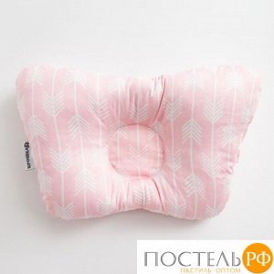 Подушка анатомическая "Крошка Я " Розовые стрелы, 26х22 см, 100% хлопок, сатин 5799187