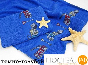 Набор полотенец "KIDS TOWEL"  ГОЛУБОЙ (2шт-50*70) (Maison Dor)