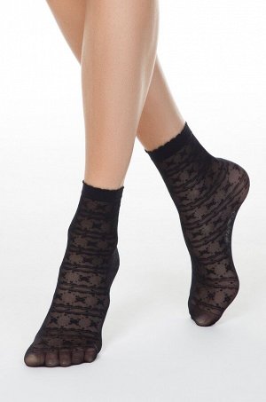 Тонкие женские носки с ажурным рисунком Conte elegant