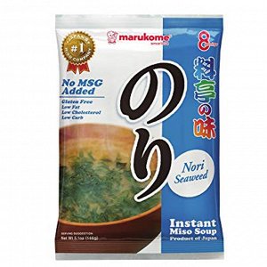 Мисо-суп быстрого приготовления с нори Marukome 8 порций 146г 1/20 Япония