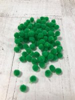 Помпоны акриловые 0.5см цвет зеленый 100шт