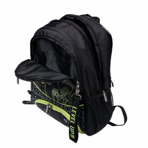 Рюкзак школьный, Hatber, Sreet, 42 х 29 х 12 см, эргономичная спинка, отделение для ноутбука, Gamer