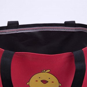 Рюкзак, отдел на молнии, наружный карман, 2 сумочки, косметичка, цвет чёрный/красный