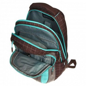 Рюкзак молодёжный эргономичная спинка, Kite 2578, 44 х 30 х 21, отделение для ноутбука, коричневый