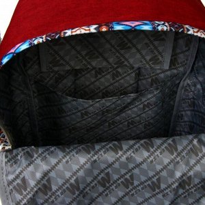 Рюкзак молодёжный, Merlin, 43 x 30 x 18 см, эргономичная спинка, красный
