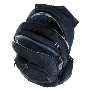 Рюкзак молодёжный, 48 х 36 х 19 см, Grizzly 903, эргономичная спинка, чёрный RQ-903-2