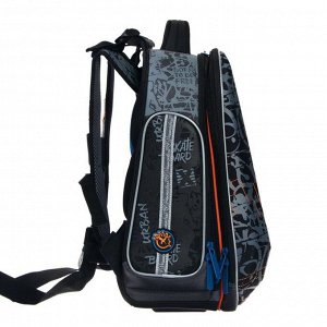 Рюкзак каркасный, Hummingbird TK, 37 х 26 х 18 см, 3D нашивка, «Скейт»