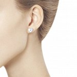 Серьги из серебра с бриллиантом