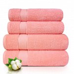 Набор из 4 полотенец Eleganta (Marakesh) (50х80 см-2 шт + 70х130 см-2 шт) махра 390 г/м2, 15-1515 ледяная роза