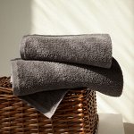 Набор из 2 полотенец однотон без бордюра  (Venera) 360 г/м2, 50х80 см + 70х130 см (1121 серый)