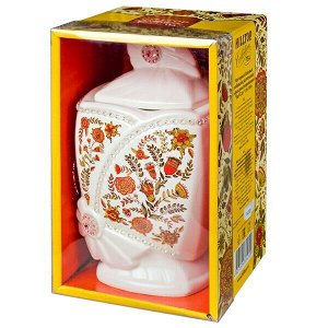 Чай HILLTOP чайница 'Цветочный орнамент' Эрл грэй, керамика 100 г