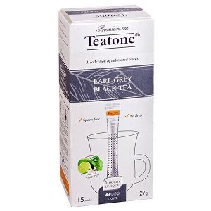 Чай TEATONE 'EARL GREY BLACK' 15 стиков