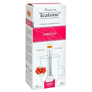 Чай TEATONE 'HIBISCUS' 15 стиков