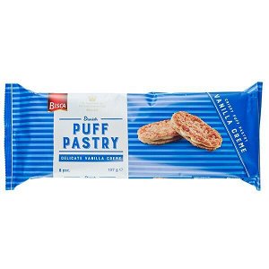 Печенье BISCA Puff Pastry Vanilla creme 107 г