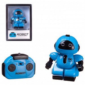 Робот JUNFA с пультом на ИК-управлении, со световыми эффектами, мини, синий 13,5х9,5х6 см6