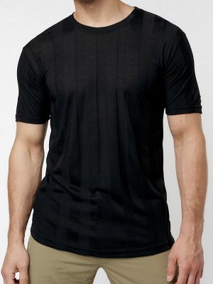 MTFORCE Однотонная футболка черного цвета 221411Ch