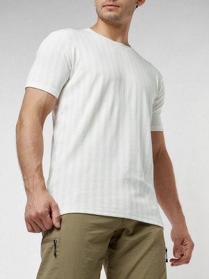 Мужская футболка в сетку белого цвета 221490Bl